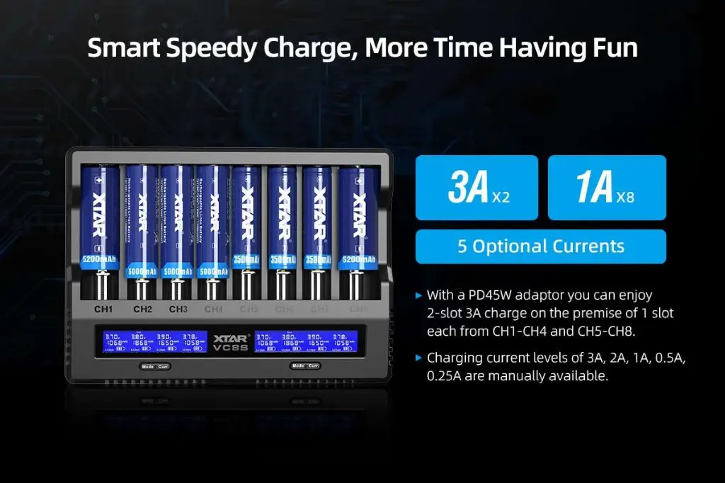 XTAR VC8S Charger