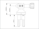 AOI Quick Release System-11 Male Insert in GoPro Mount