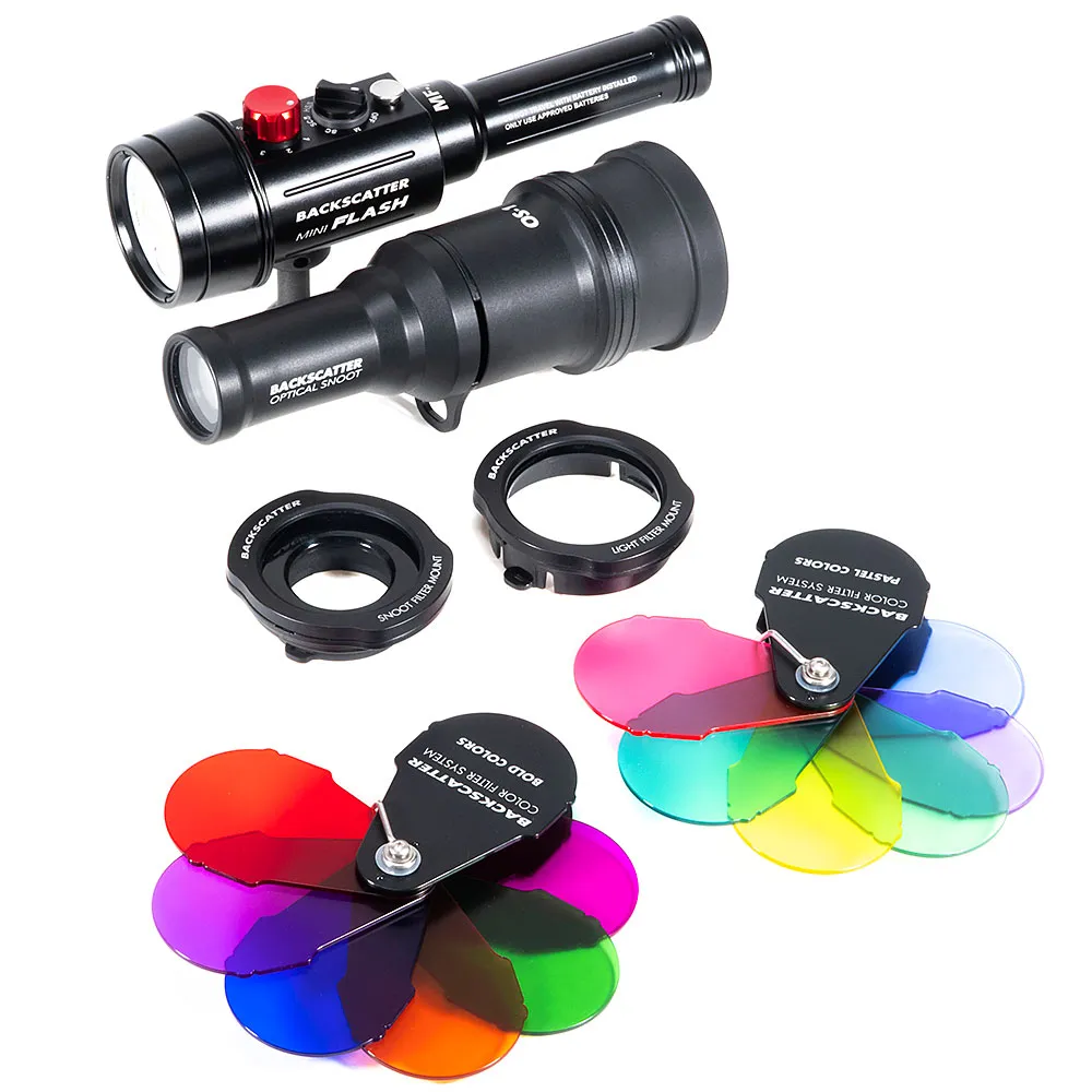 Backscatter Backscatter Mini Flash 2 & Optical Snoot Combo Package with Color Filters & Holders
