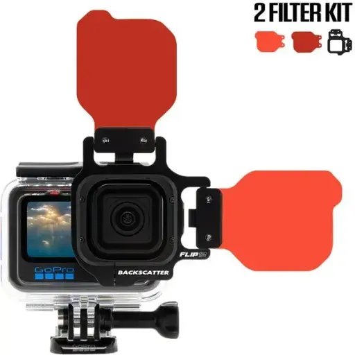 [ff-2kit13] Backscatter FLIP13 Two Filter Kit with SHALLOW & DIVE Filters for GoPro 5, 6, 7, 8, 9, 10, 11,
12, 13